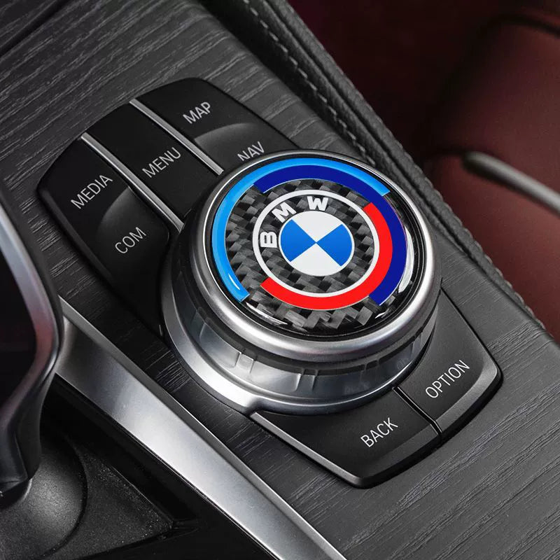 Dekorativna nalepka za gumb multimedijskega sistema BMW-SI