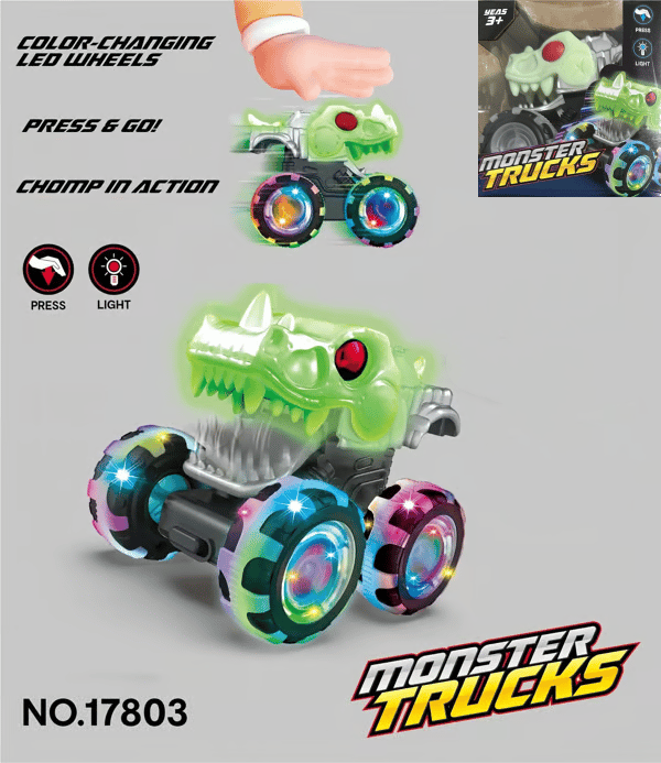 🔥Press & Go Dino Truck Toy con sensor de movimiento para niños pequeños🎁El mejor regalo de cumpleaños para un niño-ES