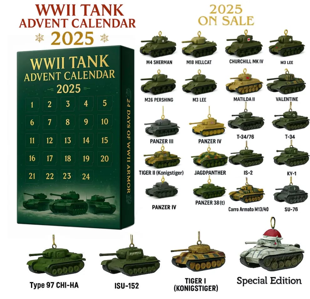 Calendario de Adviento de Tanques de la Segunda Guerra Mundial 2025-ES