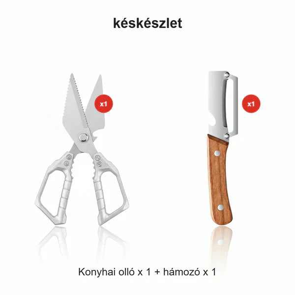 Daugiafunkcinės patvarios virtuvės žirklės-LT