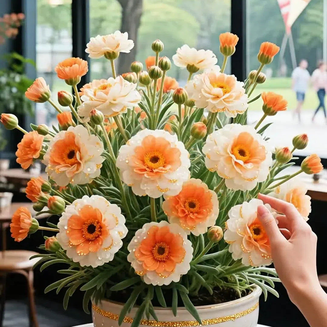 Portulaca de encaje dorado🌸✨ Hermosas flores dobles para un color de verano sin esfuerzo-ES