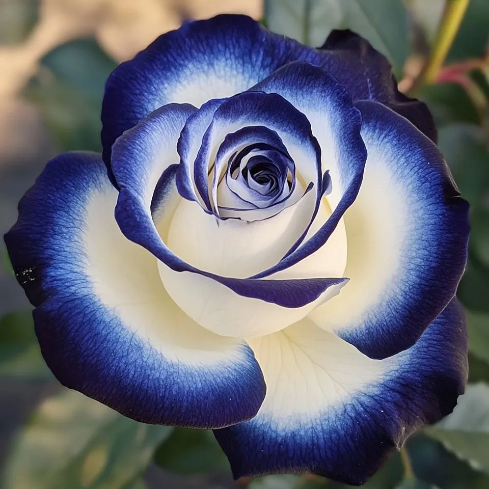 Rosa rara Blue Moon 🌌 y rosa de encaje multicolor 🌈🌹-ES