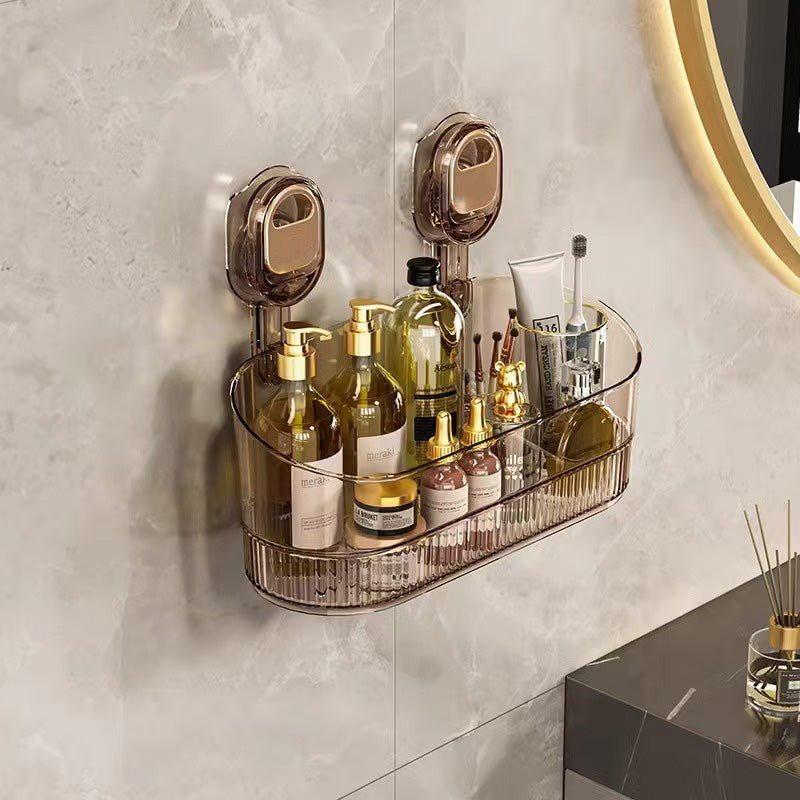 ¡Organizador de pared revolucionario con ventosas! ¡Orden perfecto en la cocina y el baño! 🏠✨-ES