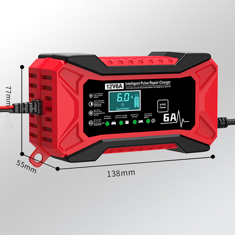 🔥 Cargador inteligente para baterías de coche y moto - 220 V - Enchufe europeo 🚗⚡-ES