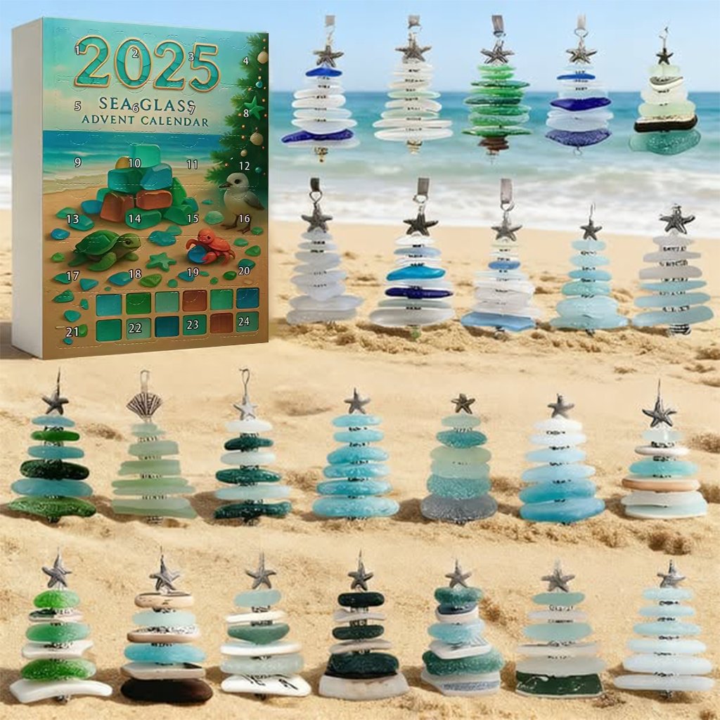 🌊✨Ακρυλικό Ημερολόγιο Advent με Εφέ Χριστουγεννιάτικου Δέντρου 🎄❄️-GR