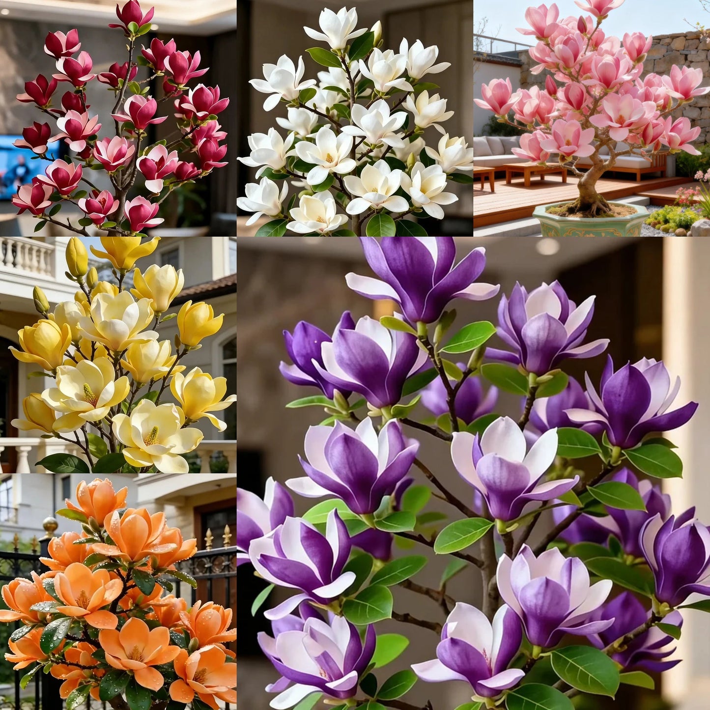 Magnolia liliiflora sibulad (lillad orhideed) 🌸 Õied peidavad lehti, õhk täidab aroomi-EE