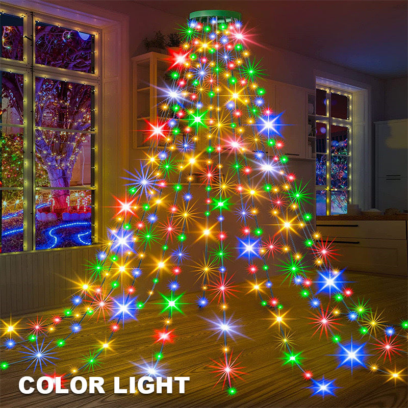 🎄 LED lučka za božično drevo v obliki petkrake zvezde 🎄-SI