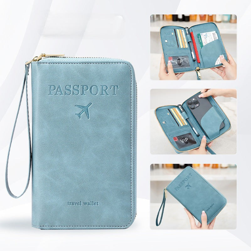 🧳2025 Obligación Turística✈️Cartera para Pasaporte RFID Multifuncional-ES