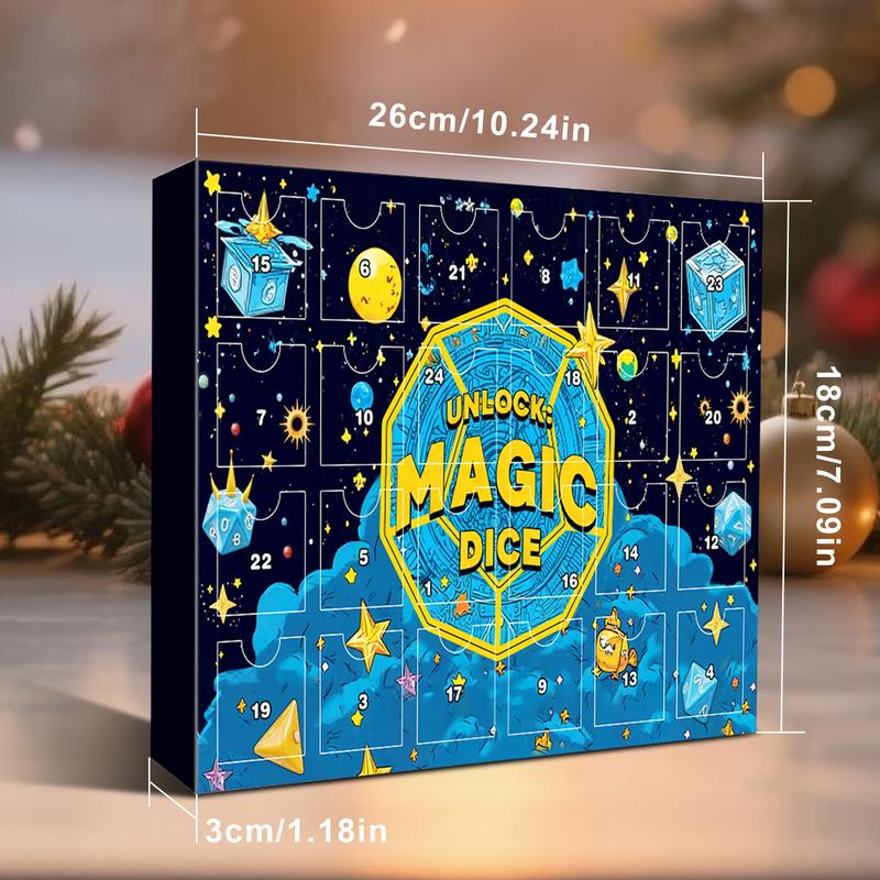 🔥PASKUTINĖ DIENA 49% NUOLAIDA - 🎄🎲Advento kalendorius su kalėdiniais kauliukais 2025 metams - su 24 skylutėmis, pridėtu antspaudu-LT