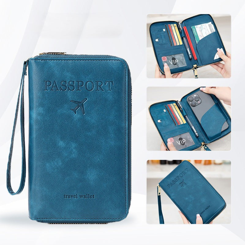 🧳2025 Obligación Turística✈️Cartera para Pasaporte RFID Multifuncional-ES