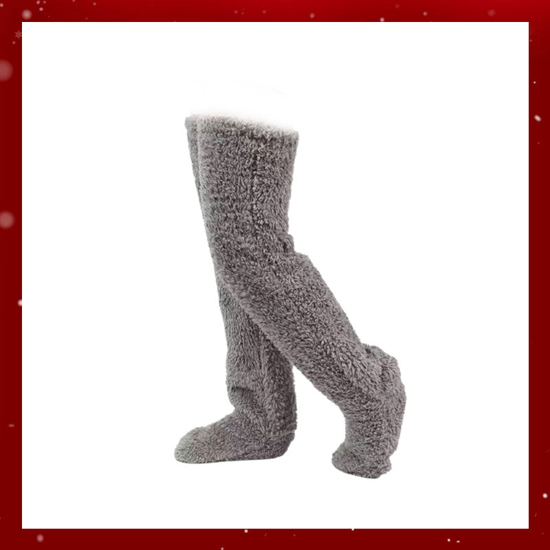Calcetines de plumón de ganso hasta la rodilla para Navidad-ES
