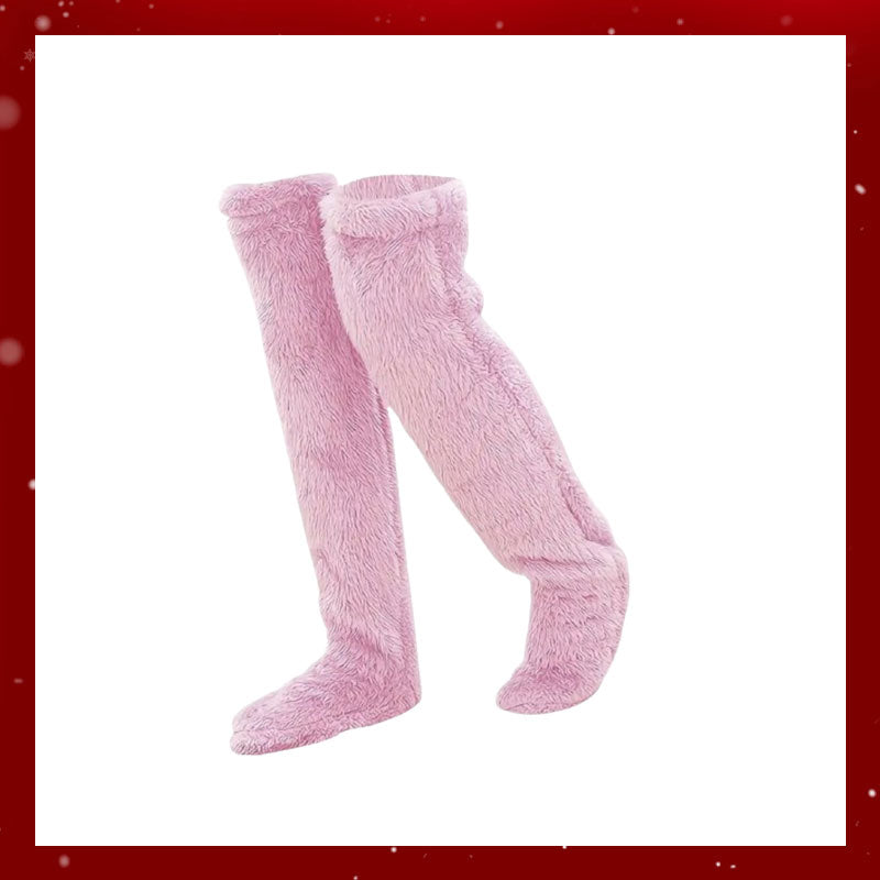Calcetines de plumón de ganso hasta la rodilla para Navidad-ES