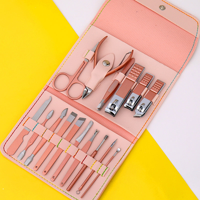 Set de cuidado de uñas 16 piezas (10 colores)-ES