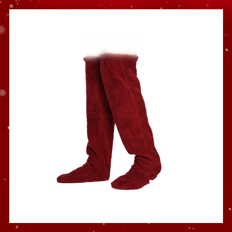 Calcetines de plumón de ganso hasta la rodilla para Navidad-ES