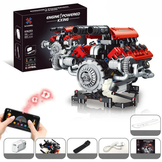 🔥 Rjoveč motor V8!-SI