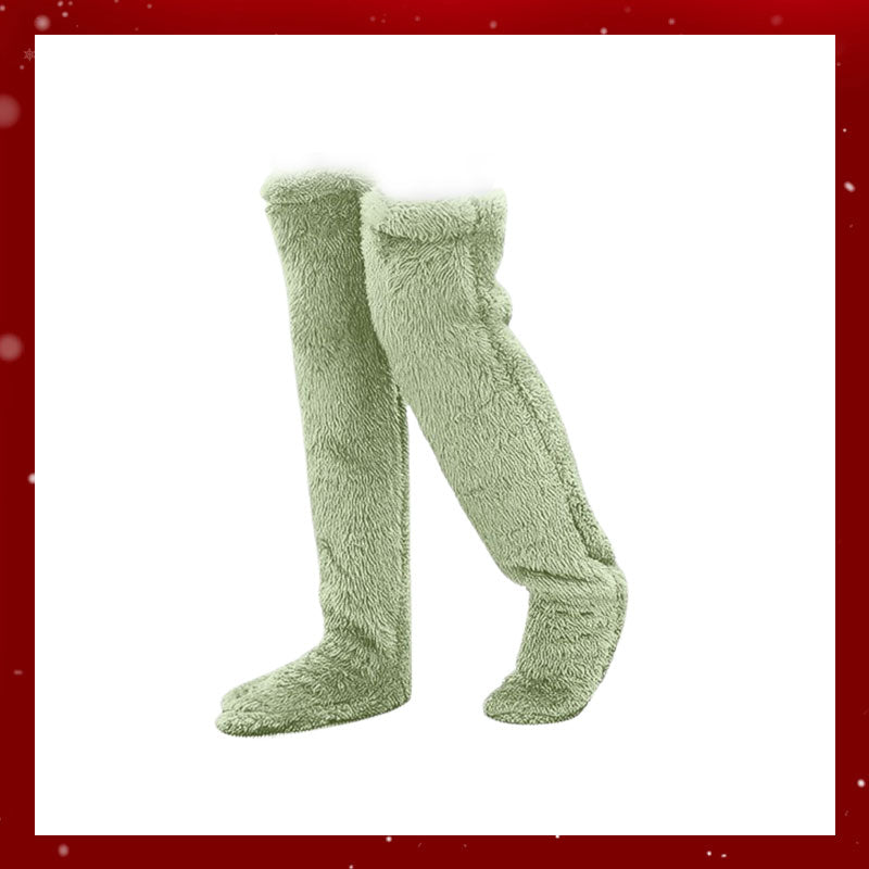 Calcetines de plumón de ganso hasta la rodilla para Navidad-ES