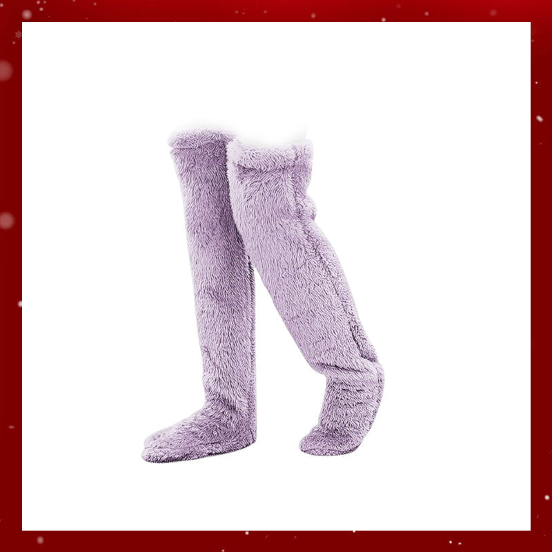 Calcetines de plumón de ganso hasta la rodilla para Navidad-ES