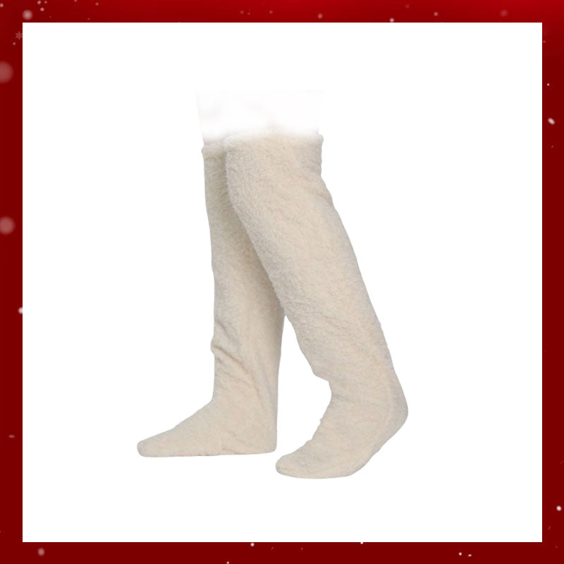 Calcetines de plumón de ganso hasta la rodilla para Navidad-ES