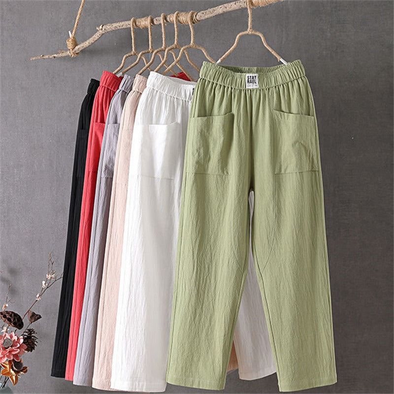 🔥2025 Nuevos pantalones anchos de mujer-ES