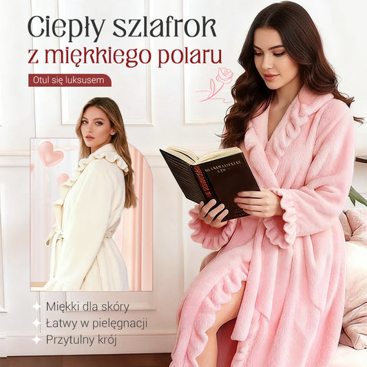 🧖 Minkštas ir purus chalatas - Odai draugiška medžiaga-LT