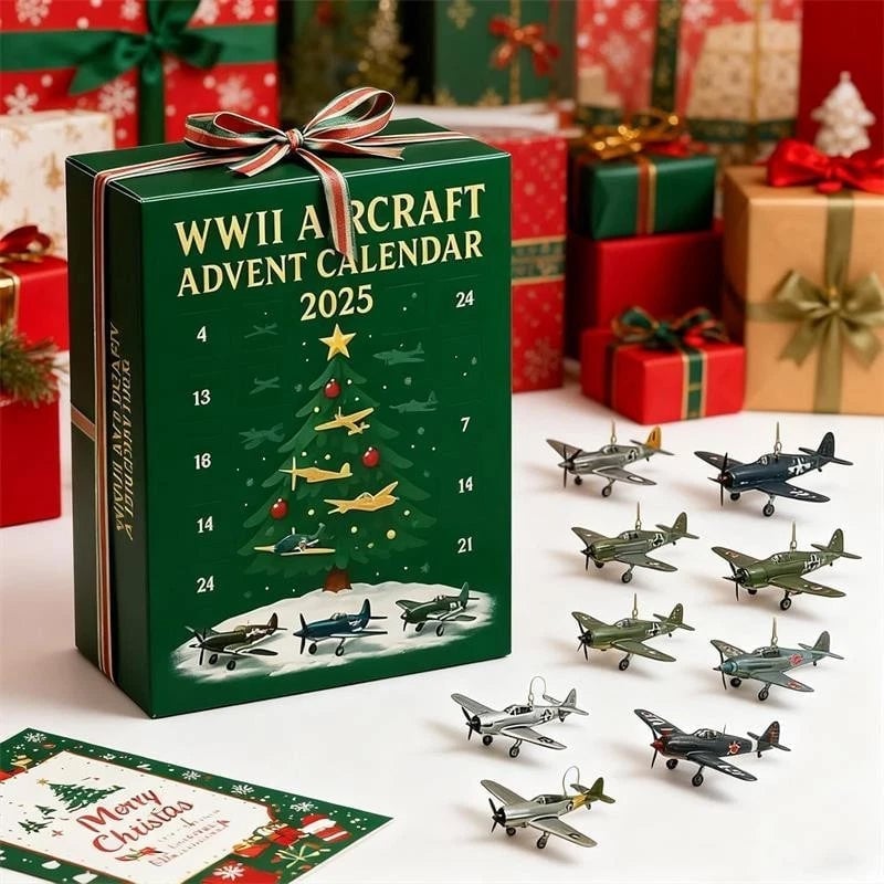 Calendario de Adviento de Aviones 2025 Avión de la Segunda Guerra Mundial-ES