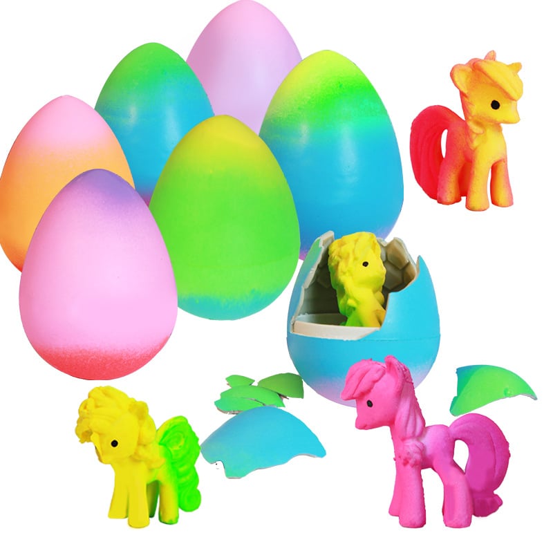 🦄Paquete de 6 huevos de unicornio en crecimiento para incubar-ES