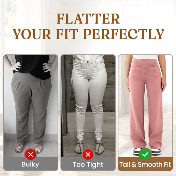 Pantalones elásticos con muchos bolsillos.-ES