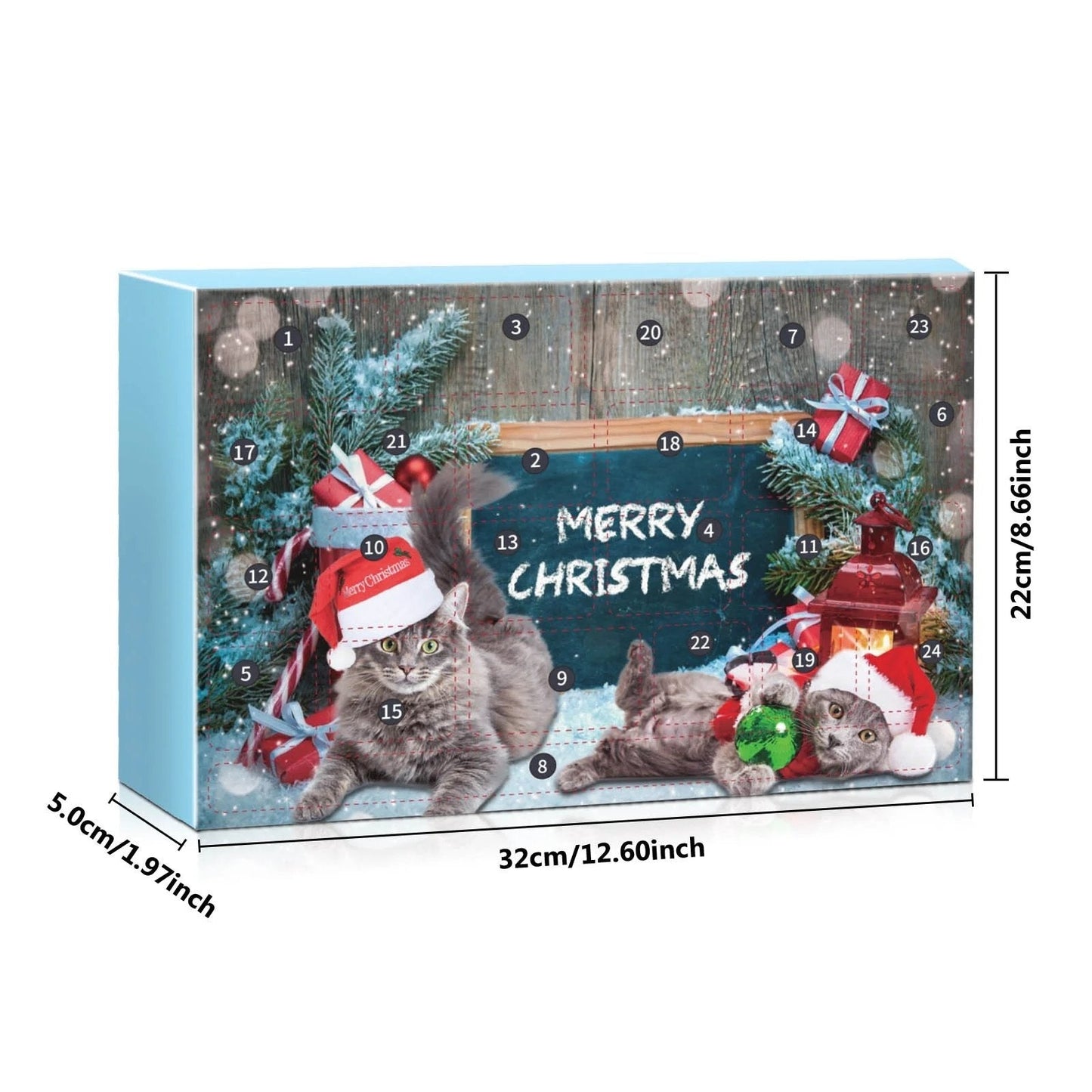 🏆¡Oferta especial!⚡ Calendario de Adviento 2025: Set de cuenta atrás para Navidad con plumas de gato. Un juguete interactivo de 24 días para amantes de los gatos.-ES