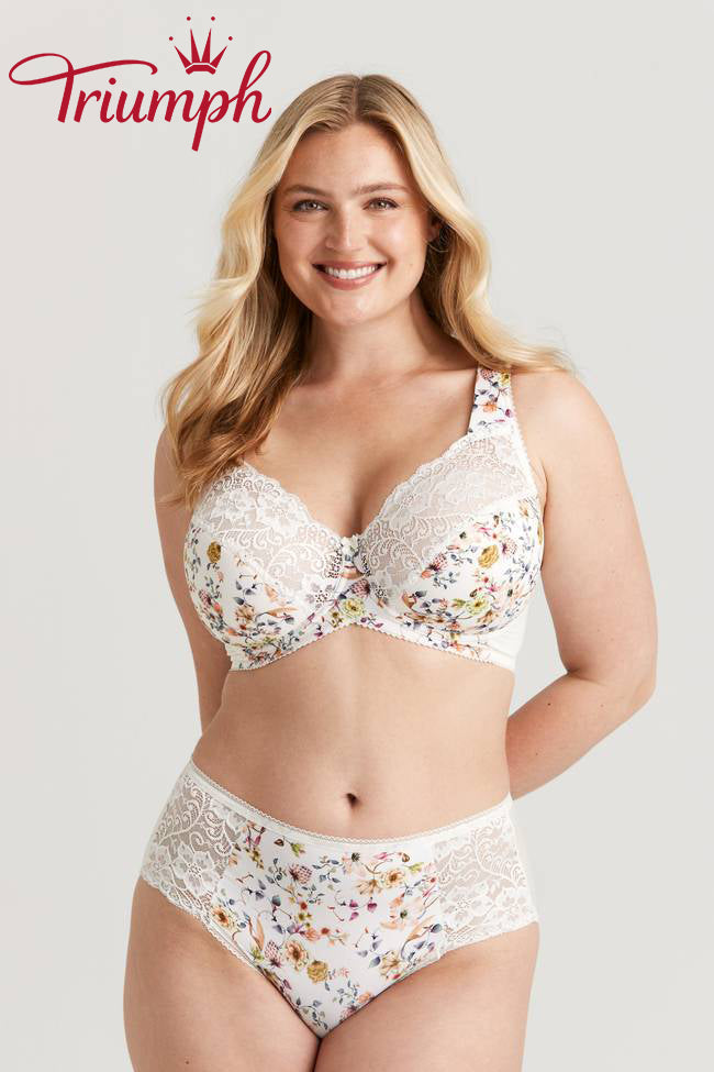 Sujetador Triumph® de 3 piezas💖 en encaje con bordado floral-ES