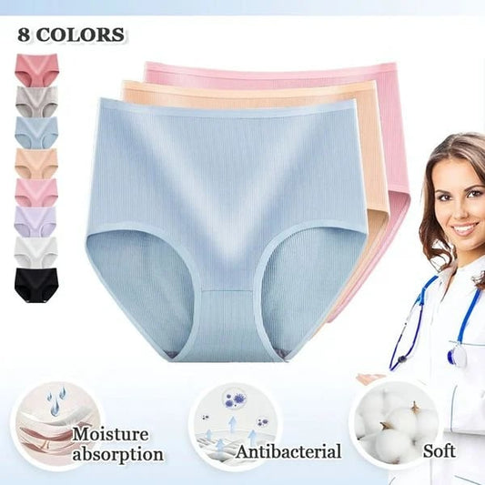 🔥Último día compra 1, llévate 2 gratis🔥- Ropa interior absorbente de cintura alta para mujer✨.