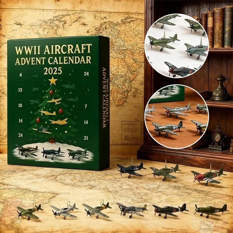 Calendario de Adviento de Aviones 2025 Avión de la Segunda Guerra Mundial-ES