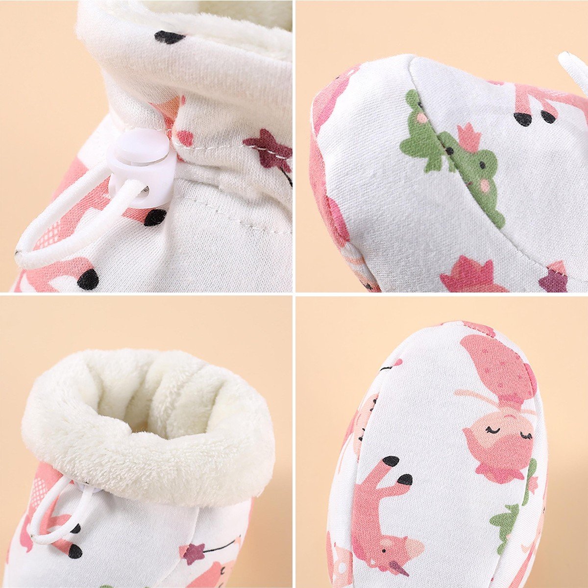 🔥 ¡Por tiempo limitado, 50% de descuento! ❄️ Botitas de bebé con forro de piel calentita 👶💕-ES