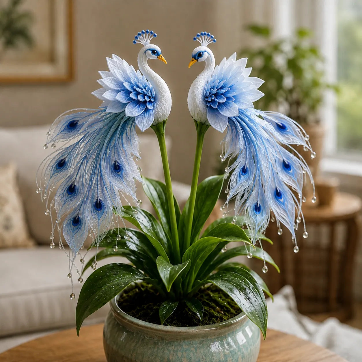 🦚 Peacock orchidėjų svogūnėliai – gyvas brangakmenis ✨-LT