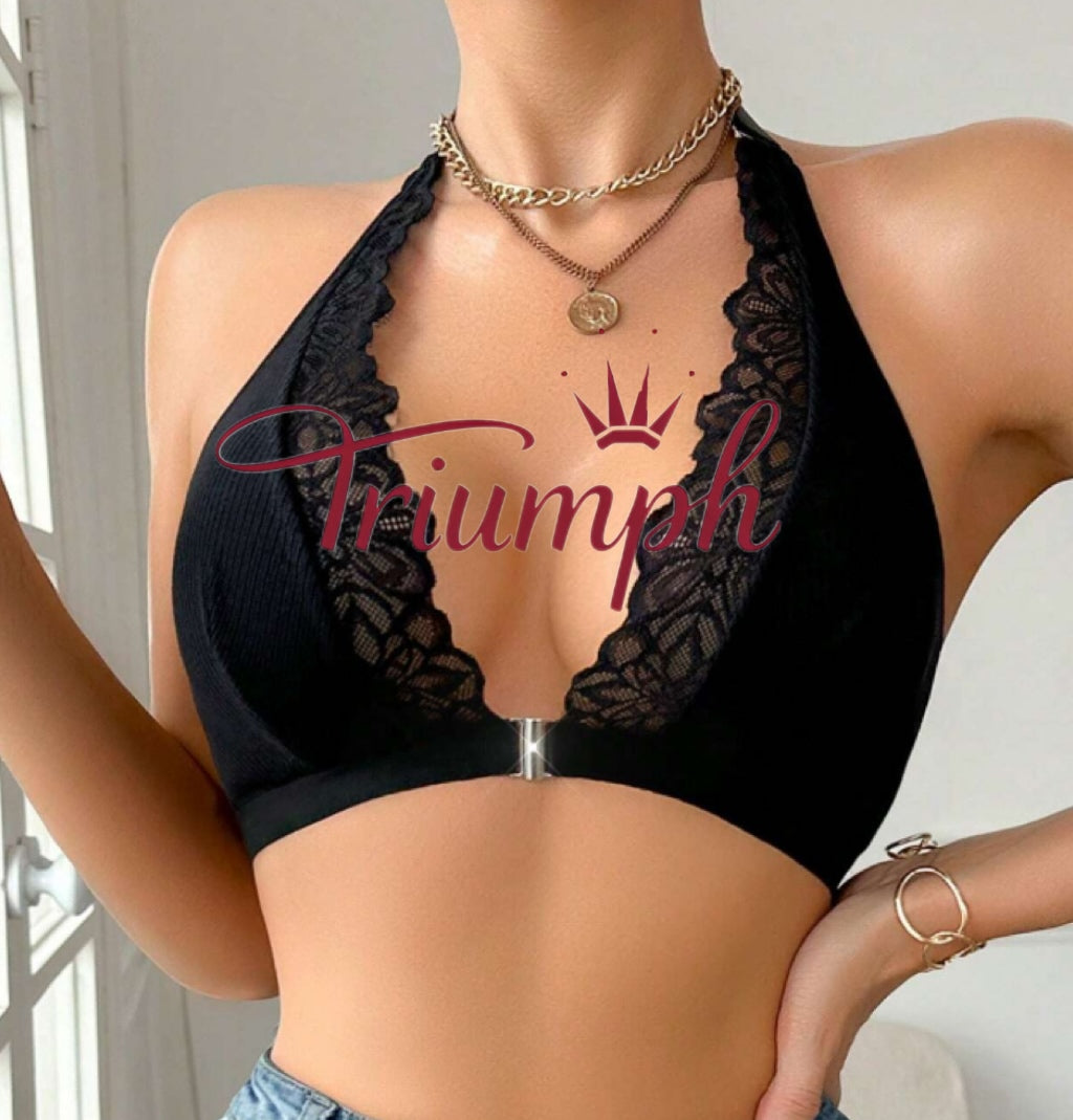Triumph - 4 τεμάχια 💥 Σέξι σουτιέν με δαντέλα μπροστά και ρομαντική αγκράφα--GR