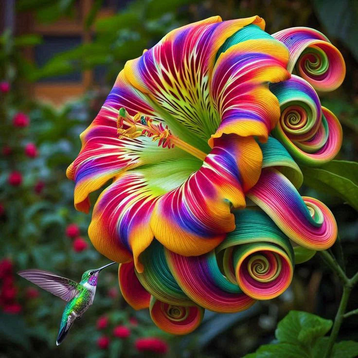 Σπόροι λουλουδιών Rainbow Swirl Spiral – Ένα σπάνιο λουλούδι-GR