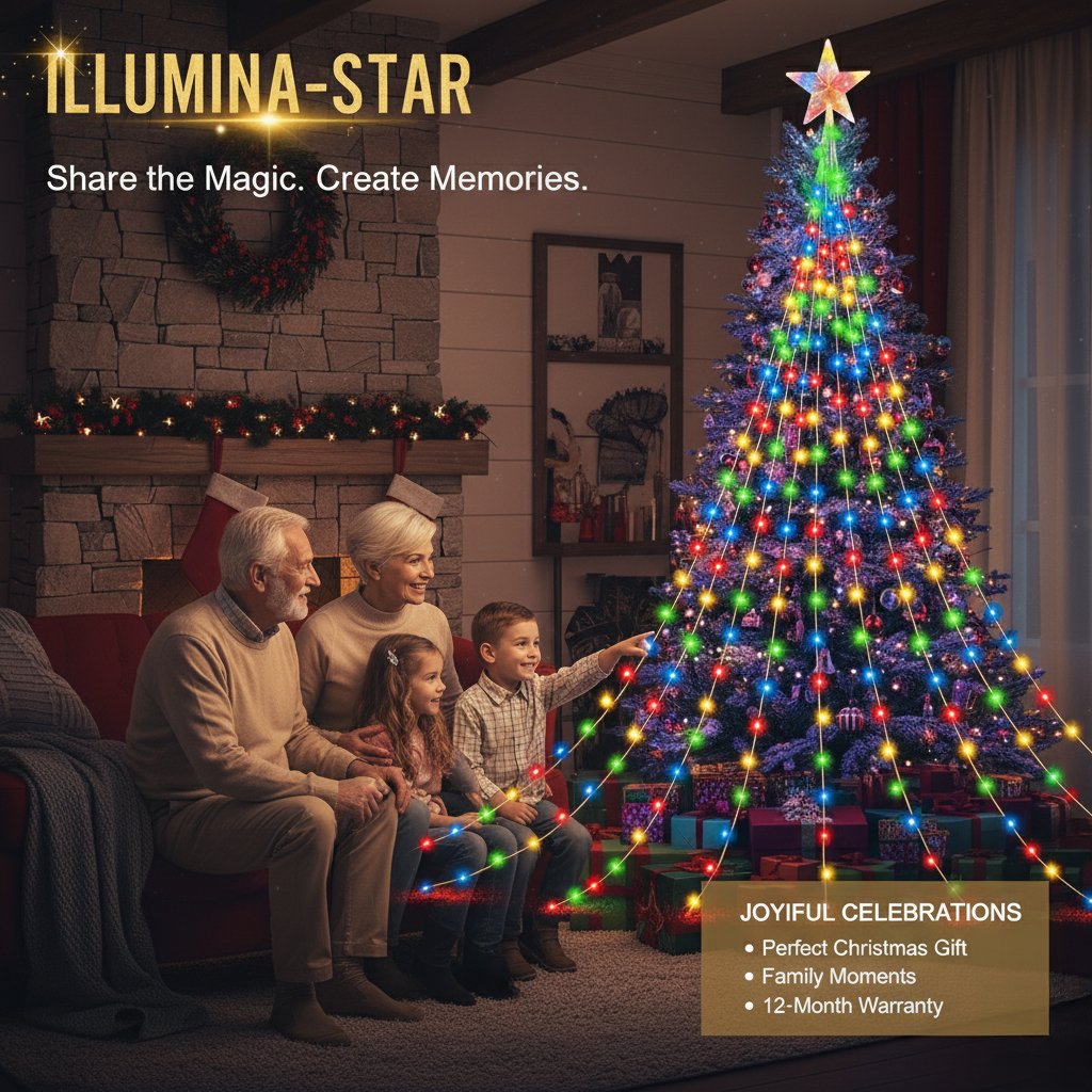 🎁¡Oferta anticipada de Navidad! 50% de descuento🎄 Luces navideñas Starlight Cascade-ES