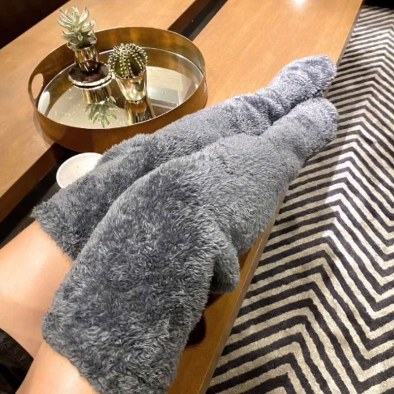 Calcetines de plumón de ganso hasta la rodilla para Navidad-ES