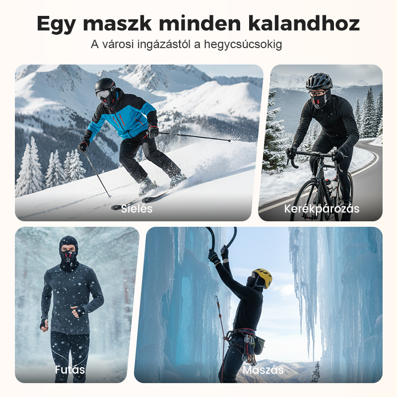 💞 Vėjui atsparus šalmas žiemai, unisex-LT