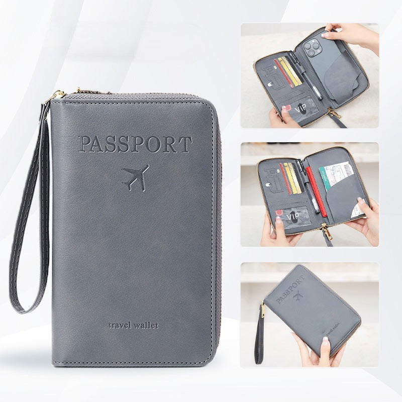 🧳2025 Obligación Turística✈️Cartera para Pasaporte RFID Multifuncional-ES