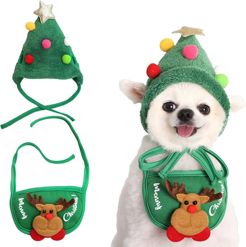 🔥Juodojo penktadienio išpardavimas su 50 % nuolaida🎄Žavinga kalėdinės eglutės kepurė su bumbulu🎅-LT