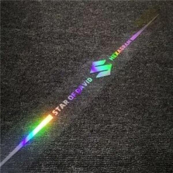 Pegatinas reflectantes láser de colores 3D para coche, 4 unidades-ES