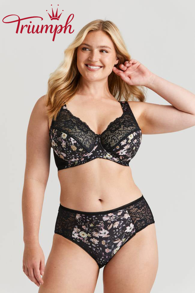 Sujetador Triumph® de 3 piezas💖 en encaje con bordado floral-ES