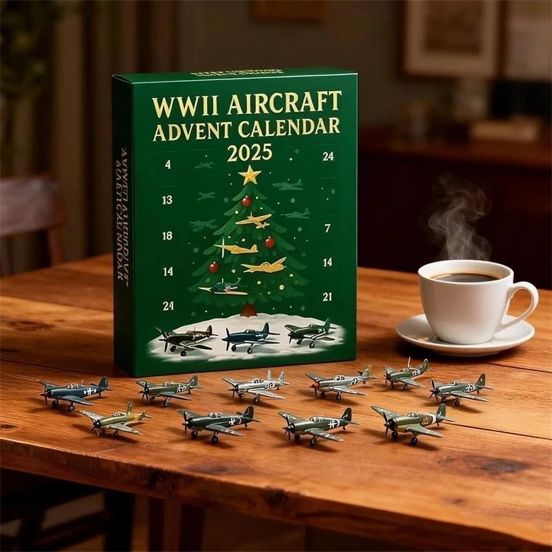 Calendario de Adviento de Aviones 2025 Avión de la Segunda Guerra Mundial-ES