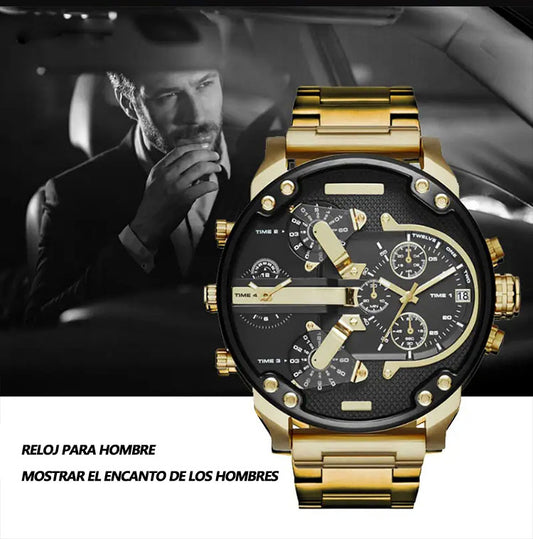 Reloj de hombre con esfera grande.