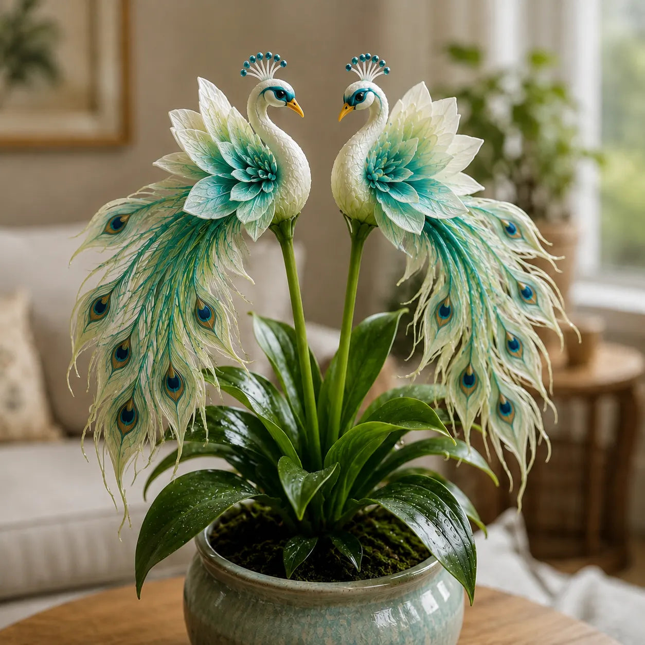 🦚 Peacock orchidėjų svogūnėliai – gyvas brangakmenis ✨-LT