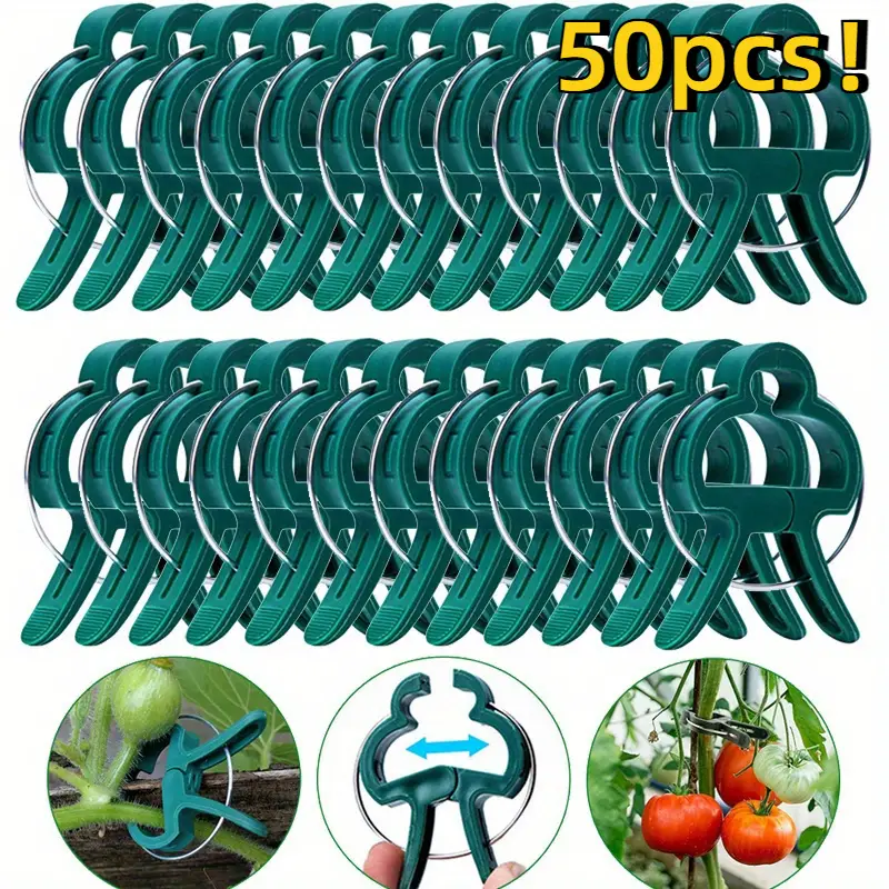 🍇【200KS】🌱Pružinové svorky na zaistenie konárov viniča, ako je hrozno, uhorky, paradajky atď.-SK