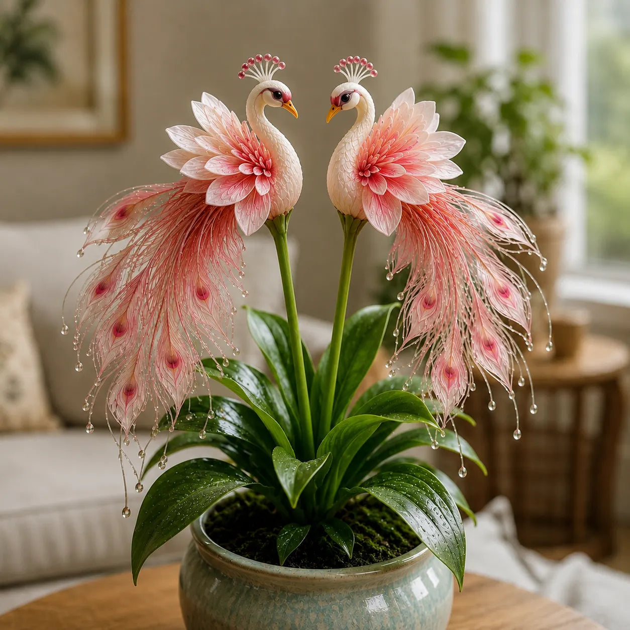 🦚 Peacock orchidėjų svogūnėliai – gyvas brangakmenis ✨-LT