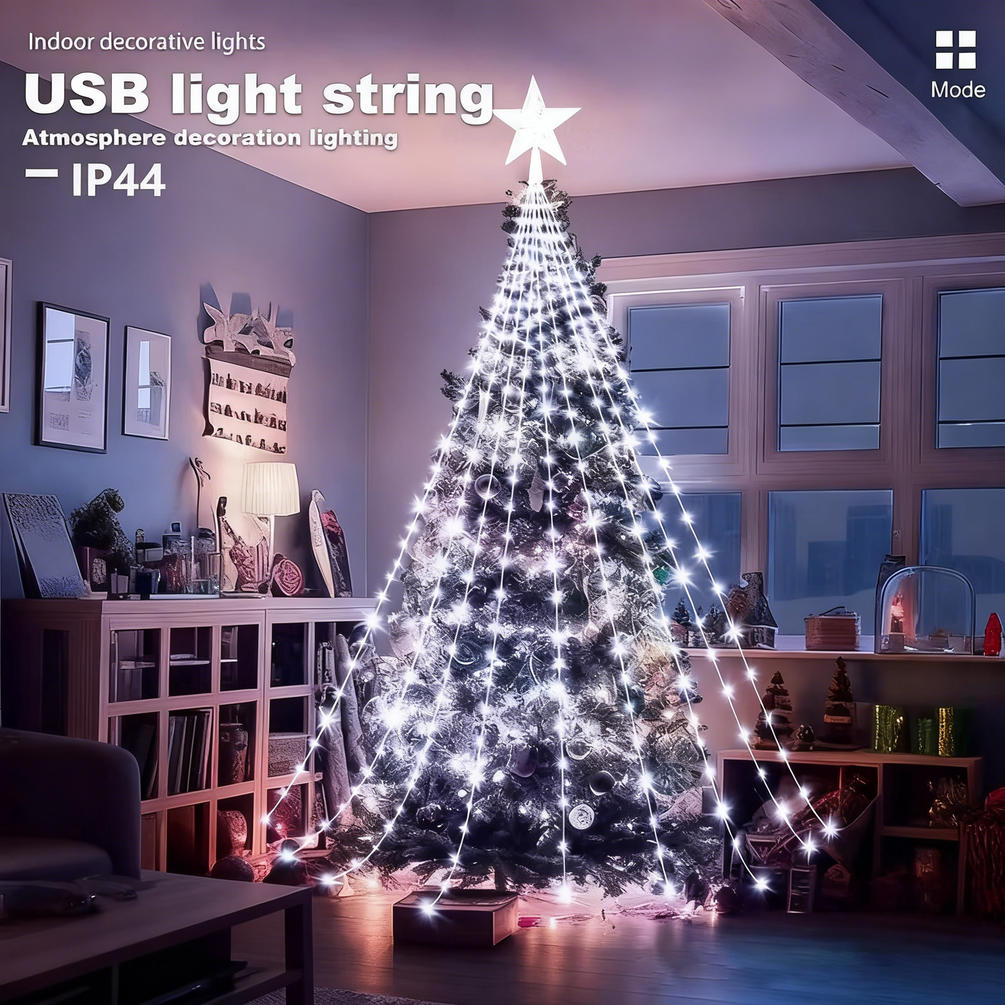 🎁¡Oferta anticipada de Navidad! 50% de descuento🎄 Luces navideñas Starlight Cascade-ES