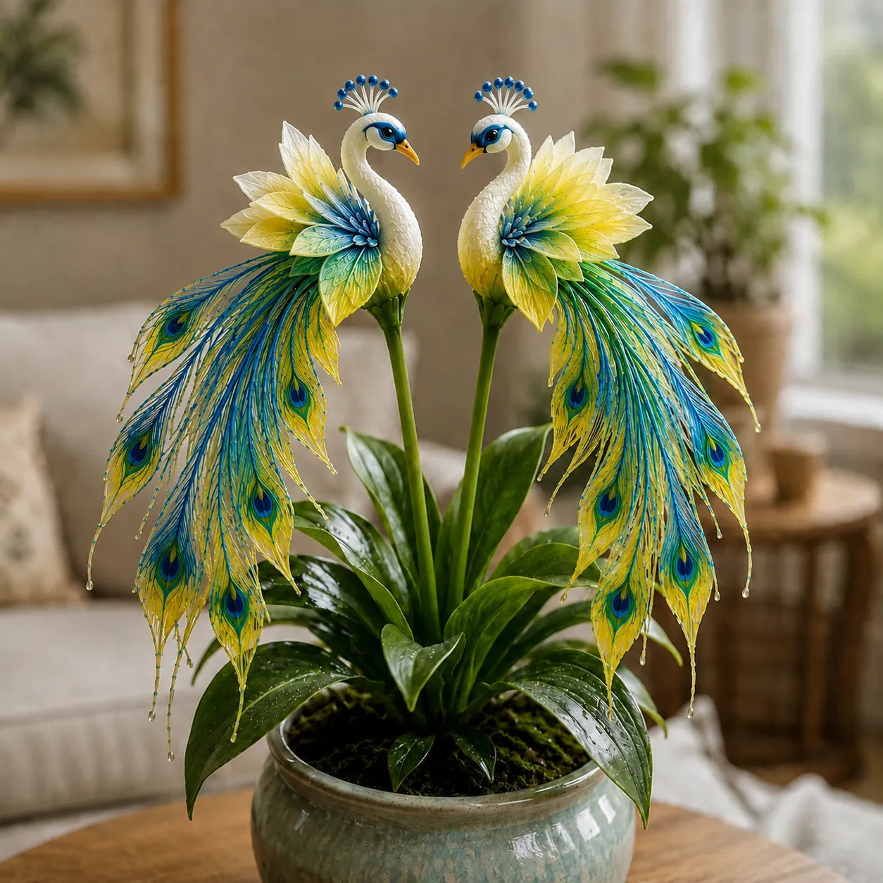 🦚 Peacock orchidėjų svogūnėliai – gyvas brangakmenis ✨-LT