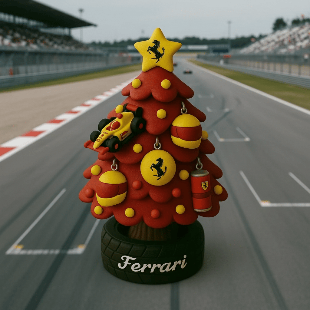 Árbol de Navidad en miniatura estilo equipo de F1-ES